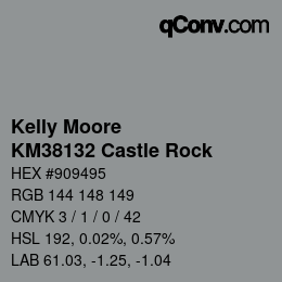 Código de color: Kelly Moore - KM38132 Castle Rock | qconv.com