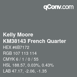 Código de color: Kelly Moore - KM38143 French Quarter | qconv.com