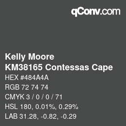 カラーコード: Kelly Moore - KM38165 Contessas Cape | qconv.com
