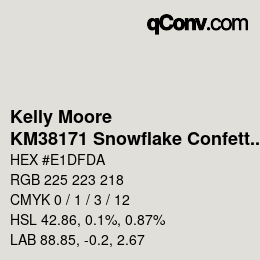 Code couleur: Kelly Moore - KM38171 Snowflake Confetti | qconv.com