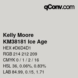 Farbcode: Kelly Moore - KM38181 Ice Age | qconv.com