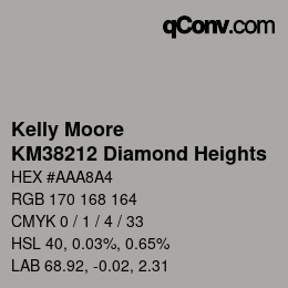 颜色代码: Kelly Moore - KM38212 Diamond Heights | qconv.com