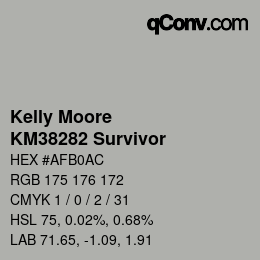 Código de color: Kelly Moore - KM38282 Survivor | qconv.com