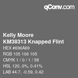 カラーコード: Kelly Moore - KM38313 Knapped Flint | qconv.com