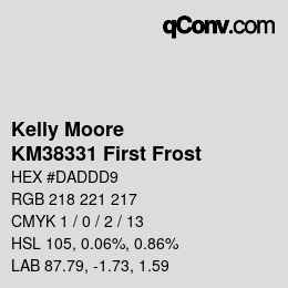 Farbcode: Kelly Moore - KM38331 First Frost | qconv.com