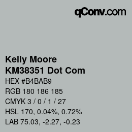 Color code: Kelly Moore - KM38351 Dot Com | qconv.com