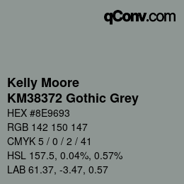 Code couleur: Kelly Moore - KM38372 Gothic Grey | qconv.com