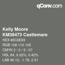 Código de color: Kelly Moore - KM38473 Castlemare | qconv.com
