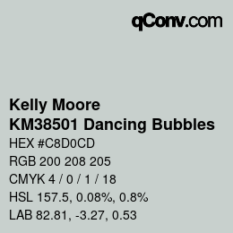 Color code: Kelly Moore - KM38501 Dancing Bubbles | qconv.com