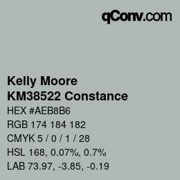 Farbcode: Kelly Moore - KM38522 Constance | qconv.com