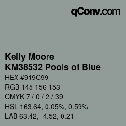 Color code: Kelly Moore - KM38532 Pools of Blue | qconv.com