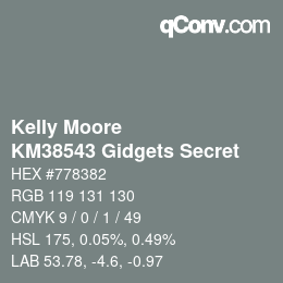 Color code: Kelly Moore - KM38543 Gidgets Secret | qconv.com