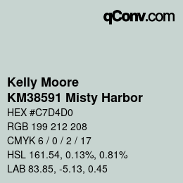 Color code: Kelly Moore - KM38591 Misty Harbor | qconv.com