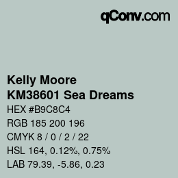 カラーコード: Kelly Moore - KM38601 Sea Dreams | qconv.com