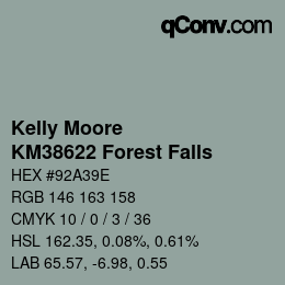 カラーコード: Kelly Moore - KM38622 Forest Falls | qconv.com
