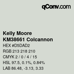 カラーコード: Kelly Moore - KM38661 Colcannon | qconv.com