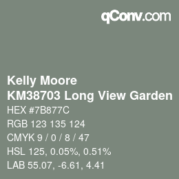 Color code: Kelly Moore - KM38703 Long View Garden | qconv.com