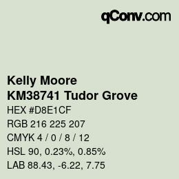 Código de color: Kelly Moore - KM38741 Tudor Grove | qconv.com
