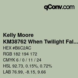 Farbcode: Kelly Moore - KM38762 When Twilight Falls | qconv.com
