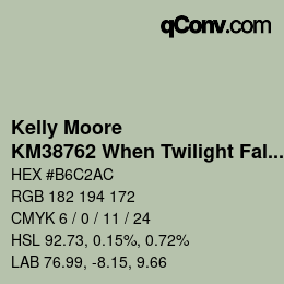 Color code: Kelly Moore - KM38762 When Twilight Falls | qconv.com