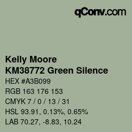 カラーコード: Kelly Moore - KM38772 Green Silence | qconv.com