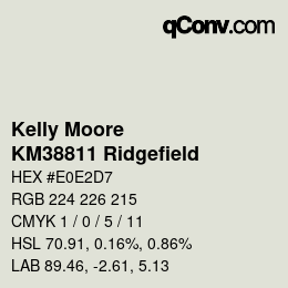 カラーコード: Kelly Moore - KM38811 Ridgefield | qconv.com