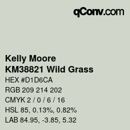 Color code: Kelly Moore - KM38821 Wild Grass | qconv.com