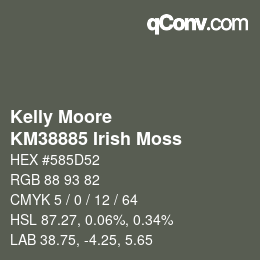 Farbcode: Kelly Moore - KM38885 Irish Moss | qconv.com