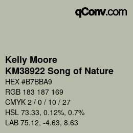 Color code: Kelly Moore - KM38922 Song of Nature | qconv.com