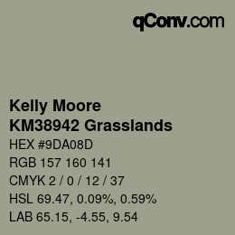 カラーコード: Kelly Moore - KM38942 Grasslands | qconv.com