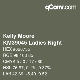 Farbcode: Kelly Moore - KM39045 Ladies Night | qconv.com