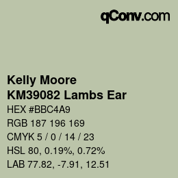 Color code: Kelly Moore - KM39082 Lambs Ear | qconv.com