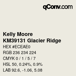 Color code: Kelly Moore - KM39131 Glacier Ridge | qconv.com