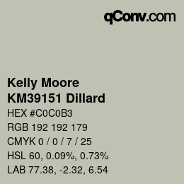 カラーコード: Kelly Moore - KM39151 Dillard | qconv.com