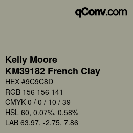 Código de color: Kelly Moore - KM39182 French Clay | qconv.com