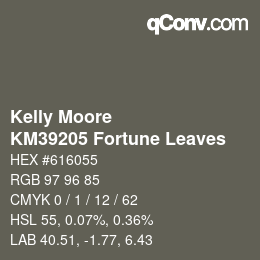 Code couleur: Kelly Moore - KM39205 Fortune Leaves | qconv.com