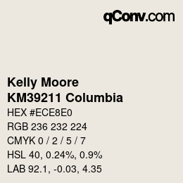 カラーコード: Kelly Moore - KM39211 Columbia | qconv.com