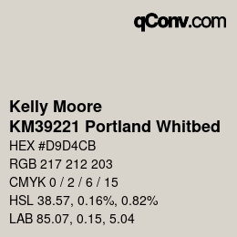Código de color: Kelly Moore - KM39221 Portland Whitbed | qconv.com