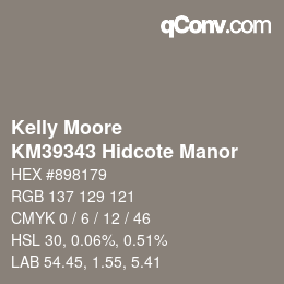 Code couleur: Kelly Moore - KM39343 Hidcote Manor | qconv.com