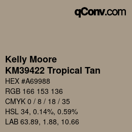 カラーコード: Kelly Moore - KM39422 Tropical Tan | qconv.com