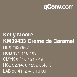 Farbcode: Kelly Moore - KM39433 Creme de Caramel | qconv.com