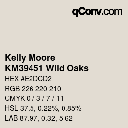 Código de color: Kelly Moore - KM39451 Wild Oaks | qconv.com