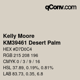 カラーコード: Kelly Moore - KM39461 Desert Palm | qconv.com