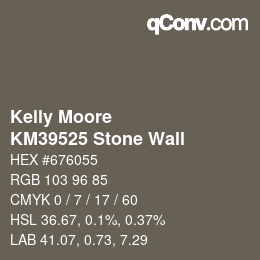 Farbcode: Kelly Moore - KM39525 Stone Wall | qconv.com