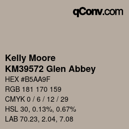 Code couleur: Kelly Moore - KM39572 Glen Abbey | qconv.com