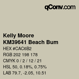Código de color: Kelly Moore - KM39641 Beach Bum | qconv.com