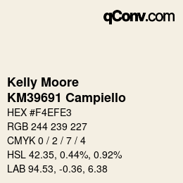 Código de color: Kelly Moore - KM39691 Campiello | qconv.com