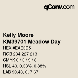 Farbcode: Kelly Moore - KM39701 Meadow Day | qconv.com