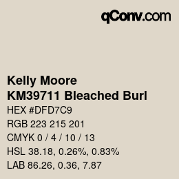 Color code: Kelly Moore - KM39711 Bleached Burl | qconv.com