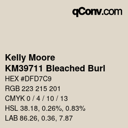 Código de color: Kelly Moore - KM39711 Bleached Burl | qconv.com